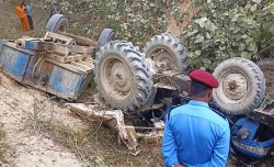 सर्लाहीमा ट्याक्टर दुर्घटना हुँदा २ जनाको मृत्यु, ७ घाइते