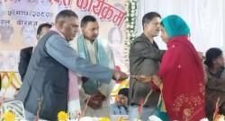 मधेस आन्दोलनका ६३ जना सहिद परिवारलाई ३ लाख रुपैयाँ र १ थान कम्बल वितरण