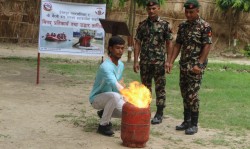 नेपाली सेनाद्वारा विपद् प्रतिकार्य तालिम प्रदान