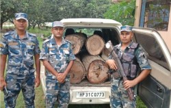 रौतहटमा अवैध काठसहित भारतीय सफारी गाडी नियन्त्रणमा