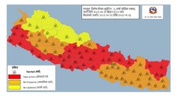 भोलि र पर्सि देशका धेरै ठाउँमा ठूलाे पानी पर्ने, ३४ वटा जिल्लामा 'रेड अलर्ट' जारी