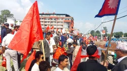 विरोध प्रदर्शनले काठमाडौँको यातायात प्रभावित, प्रदर्शनीमार्ग छिर्ने सडक बन्द